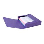 Boite De Classement Cartobox Dos 60mm Carte Lustrée - A4 - Violet - X 10 - Exacompta