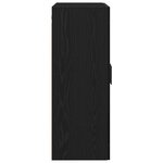 vidaXL Armoire Noire Chêne 69 5x34x90 cm Bois Aggloméré