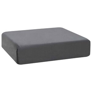 vidaXL Coussin d’assise Gris 40 x 40 x 10 cm