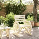 vidaXL Chaises de jardin Bois de sapin massif