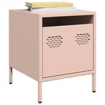 vidaXL Table de chevet rose 35x39x43 5 cm acier