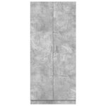 vidaXL Garde-robe Gris béton 80x52x180 cm Bois d’ingénierie