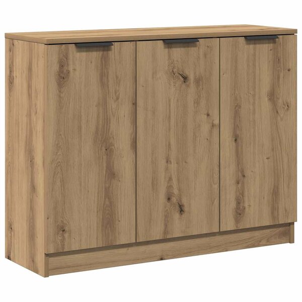 vidaXL Buffet chêne artisanal 90 5x30x70 cm bois d'ingénierie