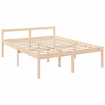vidaXL Lit pour personne âgée sans matelas 160x200 cm bois massif