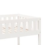vidaXL Lit superposé Blanc 90x200 cm Bois de pin massif