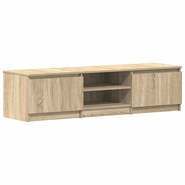 vidaXL Meuble TV Chêne sonoma 140x40x35 5 cm Bois d'ingénierie