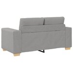 Canapé loveseat vidaXL gris nuage 120 cm en tissu