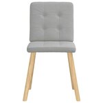 vidaXL Chaises à manger lot de 4 gris nuage tissu