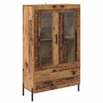 vidaXL Haut Armoire avec tiroir Corona Bois Ancien 69 5 x 31 x 115 cm