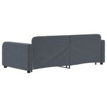 vidaXL Lit de jour avec gigogne et tiroirs sans matelas 90x190 cm