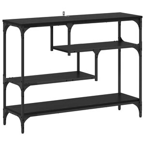 vidaXL Table console Chêne noir 100 x 30 x 75 cm Bois d'ingénierie