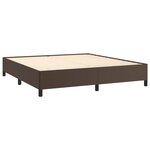 vidaXL Cadre de lit Marron 180x200 cm Similicuir