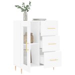 vidaXL Buffet blanc 69 5x34x90 cm bois d'ingénierie