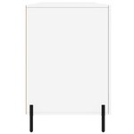 vidaXL Bureau Blanc brillant 140x50x75 cm Bois d'ingénierie