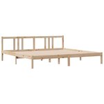 vidaXL Cadre de lit sans matelas 200x200 cm bois massif de pin