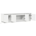 vidaXL Meuble TV avec LED Blanc 180 x 38 x 49 cm Bois d'ingénierie