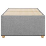 vidaXL Cadre de lit Gris clair 80x200 cm Tissu