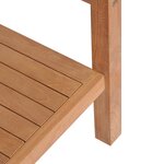 vidaXL Meuble-lavabo de salle de bains Teck massif 74x45x75 cm