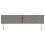 vidaXL Tête de Lit en Tissu Geometric Manuel Taupe 200 cm tissu