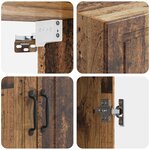 vidaXL Armoire Murale 59 x 31 x 60 cm Bois d'ingénierie Bois ancien