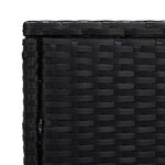 vidaXL Tables gigognes 3 Pièces noir résine tressée
