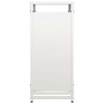 vidaXL Portant de bois chauffage blanc 44x28x65 cm