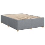 vidaXL Sommier à lattes de lit avec matelas Gris clair 140x190cm Tissu