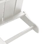 Ensemble de Salon de Jardin vidaXL 3 Pièces Blanc HDPE