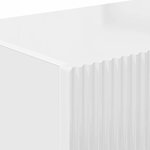 vidaXL Meuble TV mural Montage mural Blanc Brillant 60 x 31 x 29.5 cm