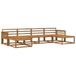 vidaXL Ensemble de canapés d'extérieur 6 pc Naturel