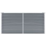 vidaXL Lit surélevé de jardin Acier galvanisé 160x40x77 cm Gris
