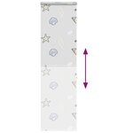 vidaXL Store enrouleur de douche avec cassette largeur du tissu 66 cm