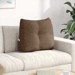 vidaXL Coussin de Dos Marron 60 x 24 x 50 cm tissu