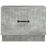 vidaXL Table basse Gris béton 49 x 50 x 37 cm Bois d'ingénierie