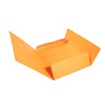 Chemises À Élastiques Carte Lustrée 3 Rabats Monobloc - Orange - X 50 - Exacompta