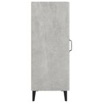 vidaXL Buffet Gris béton 34 5x34x90 cm Bois d'ingénierie