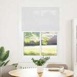 vidaXL Store plissé blanc 95x150 cm largeur du tissu 94 4 cm polyester