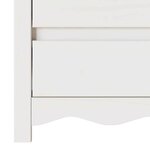 vidaXL Cabinet de chevet avec tiroir Drammen Blanc 45 x 35 x 56 cm