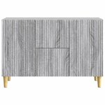 vidaXL Buffet Sonoma gris 89 x 34 5 x 60 cm Bois d'ingénierie