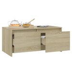 vidaXL Table basse chêne sonoma 90x50x41 5 cm bois d'ingénierie