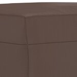 vidaXL Repose-pied Marron 60x50x41 cm Similicuir