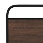 vidaXL Cadre de lit sans matelas 150x200 cm chêne marron