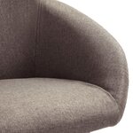 vidaXL Chaises à manger lot de 4 taupe tissu