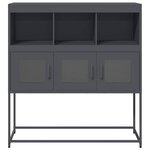 vidaXL Buffet anthracite 100 5x39x107 cm acier laminé à froid