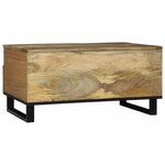 vidaXL Table Basse - 80 x 54 x 40 cm - Bois de Mangue Solide
