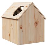 vidaXL Maison pour chat 41x50x50 cm bois de pin massif