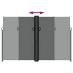vidaXL Auvent latéral rétractable anthracite 220x600 cm