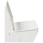 vidaXL Chaises de jardin lot de 2 blanc 60x64x70 5 cm bois massif pin