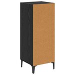 vidaXL Buffet Chêne noir 34 5 x 34 x 90 cm Bois d'ingénierie