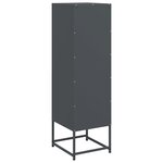 vidaXL Buffet haut anthracite 36x39x123 cm acier